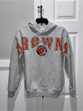 Abercrombie Youth, NFL, Cleveland Browns brown hoodie size 13–14